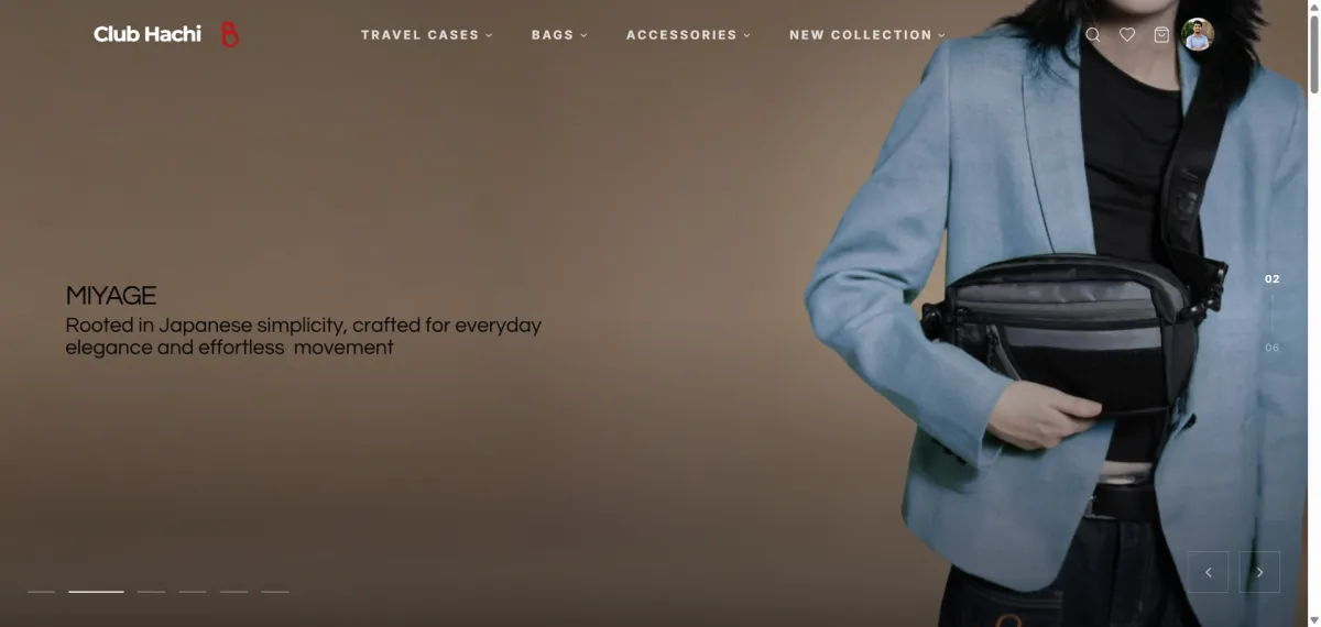 Club Hachi — Modern Luxury Luggage E-Commerce